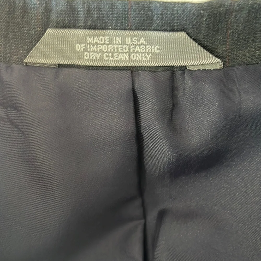 Haggar Clothing Co pinstripe pantsuit